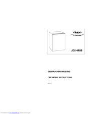 JUNO JGI4408 Operating Instructions Manual