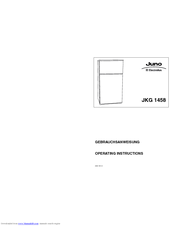 JUNO JKG1458 Operating Instructions Manual