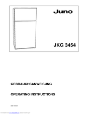 JUNO JKG 3454 Operating Instructions Manual