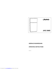 JUNO JKG 3465 Operating Instructions Manual