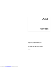 JUNO JKG6400E Operating Instructions Manual