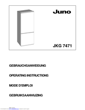 JUNO JKG7471 Operating Instructions Manual