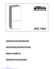 JUNO JKG7484 Operating Instructions Manual