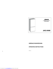 JUNO JKG8498 Operating Instructions Manual