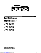 JUNO JKI 4034 Manual
