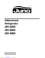 JUNO JKI 4054 Operating Instructions Manual