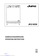 JUNO JKU6036 Operating Instructions Manual