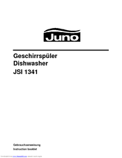 Juno JSI1341 Instruction Booklet