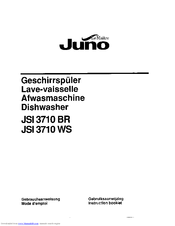 Juno Le Maitre JSI3710BR Instruction Booklet