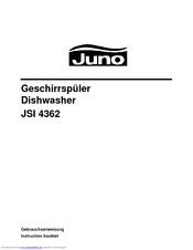 JUNO JSI4362E Instruction Booklet