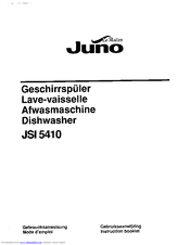 JUNO JSI5410E Instruction Booklet
