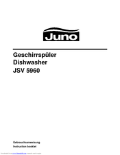 Juno JSV5960 Instruction Booklet