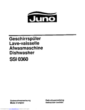 JUNO SSI0360E Instruction Booklet