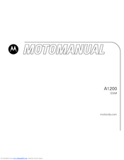 MOTOROLA A1200 - AUTRE Motomanual