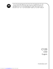 MOTOROLA C123 Manual