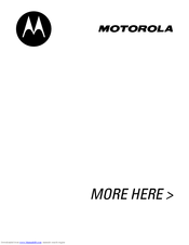 MOTOROLA C341 Reference Manual