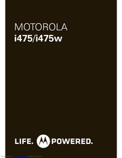 MOTOROLA CLUTCH I475W Manual