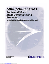 Leitch AES-6880 Installation And Operation Manual