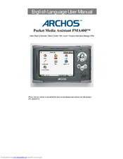 Archos PMA 400 User Manual