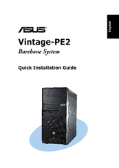 Asus Vintage-PE2 Quick Installation Manual