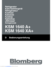 Blomberg KSM 1640 XA+ User Manual