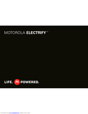 MOTOROLA ELECTRIFY M Manual