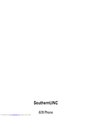 MOTOROLA i570 User Manual