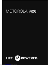 MOTOROLA I420 Manual