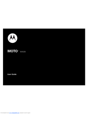 MOTOROLA MOTO EM325 - HOW TO GUIDE User Manual