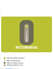 MOTOROLA MOTOPEBL Manual