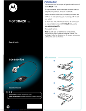MOTOROLA MOTORAZR V3S - V3S - ENGLISH Guía De Inicio