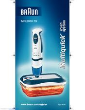 Braun MR 5000 FS User Manual