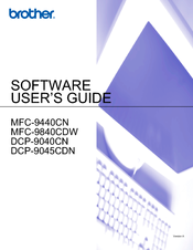 Brother DCP-9045CDN Software User's Manual