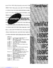 Brother IntelliFAX 1850MC User Manual