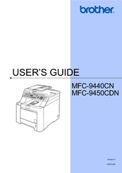 Brother MFC-9450CDN User Manual