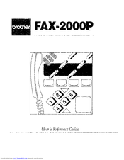 Brother FAX-2000P User Reference Manual