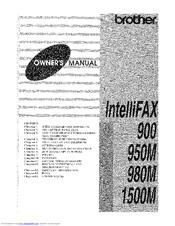 Brother IntelliFAX 900 Owner's Manual