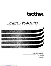 Brother DP-525CJ Owner's Manual