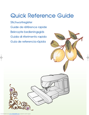 Brother Innov-is 2500D Quick Reference Manual