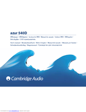 Cambridge Audio azur 540D User Manual