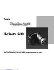 Canon Powershot Pro70 Hardware Manual