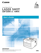 Canon Laser Shot Lbp 3300 Manuals Manualslib