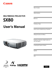 Canon ReallS SX80 User Manual