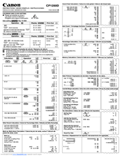 Canon CP1250-D Instructions