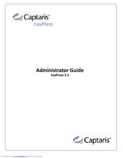 Captaris Captaris FaxPress Supplementary Manual