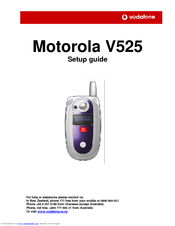 MOTOROLA V525 Setup Manual