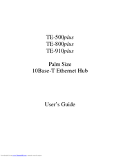 TRENDNET TE-910plus User Manual
