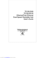 TRENDNET TE100-DX16 User Manual
