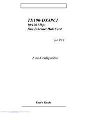 TRENDNET TE100-DX4PCI User Manual