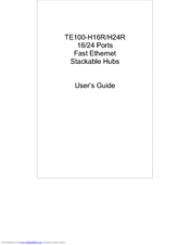 TRENDNET TE100-H24R User Manual